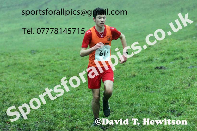 Boys under-15s, NECAA Junior Cross Country Relays, Thornley Farm, Peterlee, Saturday, December 12th. Photo: David T. Hewitson/Sports for All Pics